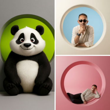 طرح قاب دایره